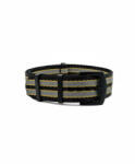 Watchbandit WB Original ultra prémium Nato óraszíj fekete/bézs/szürke, 22mm
