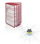 Durable Bemutatótábla panel, A4, 5 db/csomag, Durable Sherpa piros - spidershop