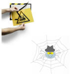 Durable Infokeret A4, öntapadó mágneses záródás 2 db/csomag, Durable Duraframe® Security, sárga/fekete - spidershop