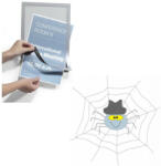 Durable Infokeret A4, mágneses záródás, Durable Duraframe® ezüst