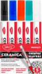 DACO Marker permanent pentru ceramica DACO Ceramica, 5 buc/set
