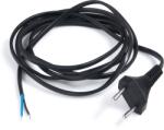 TIM Ștecher plat cu cablu de alimentare 2x0, 75mm 1.9m - Neagră (WT-06-CZARNA)