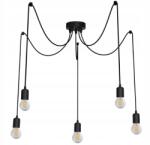KOLORENO Lampă tavan suspendată din seria Retro & Loft: Model SL6444 Păianjen 5x E27 - Negru (LAMPA-SL6445)