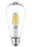 KOLORENO Bec LED E27 8W ST64 Filament Retro - Alb cald (2700K) (MZ0221)