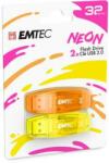 EMTEC C410 Neon 32GB USB 2.0 2pc (UE32GN2)
