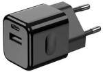 V-TAC Incarcator rapid cu 1 port USB si 1 port USB tip C Quick Charge, Negru (SKU-6679)