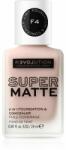 Revolution Relove Super Matte Foundation machiaj matifiant de lungă durată culoare F4 24 ml