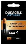 Duracell Optimum mikro elem AAA 1, 5V 4 db/bliszter LR3