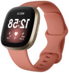  BUTTERFLY szilikon szíj Fitbit Versa 3-hoz / Fitbit Sense narancs