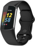  BUTTERFLY Szilikon szíj Fitbit Charge 5-höz fekete