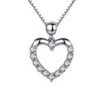 BeSpecial Colier argint inimioara cu zirconii (CST0040)