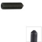  kúpos végű hernyócsavar M10x25 (DIN 914, feketére foszfátozott)