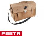 FESTA 37341 szerszámostáska villanyszerelőknek hasított bőrből, erősített, 43x20x26 cm (37341)