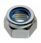 EU gyártó műanyagbetétes alacsony önzáró csavaranya M16 - 8 (DIN985, horganyzott)