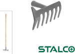 STALCO S-80131 kétfunkciós gereblye kapaheggyel - 7 fogú (fa nyél) (S-80131)
