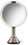 Simplehuman Oglindă cu senzor, 20 cm - Simplehuman LED Light Sensor Makeup Mirror 5x Magnification Stainless Steel Rose Gold