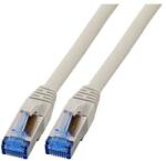 EFB Elektronik Cablu de retea din fibra optica realizat pe cablu brut , EFB Elektronik , S/FTP Cat. 7 cu mufe cat6A RJ45 LSZH 2m, gri (K5525FGR.2)