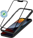 CRONG Anti-Bacterial 3D Armour Glass - Szkło hartowane 9H na cały ekran iPhone 13 mini + ramka instalacyjna (CRG-AB3DAG-IP13M)