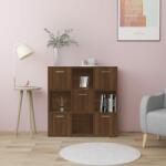 vidaXL Bibliotecă, stejar maro, 90x30x90 cm, lemn prelucrat (815551) Biblioteca