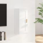 vidaXL Dulap de perete, alb, 35x34x90 cm, lemn prelucrat (812465) Raft