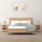 vidaXL Noptiere, 2 buc. , 40x35x55 cm, lemn masiv de pin (820957)