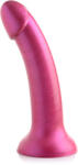Strap U G-Tastic 17, 8cm Metallic Silicone Dildo Pink Dildo