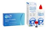 PEGAVISION Lenjoy Bi-weekly Aqua+ (6 lentile) + Oxynate Peroxide 380 ml cu suport - 2 Saptamâni