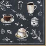  Szalvéta 33x33cm 20db/csomag Barista, kávé (R2S.414BRST)