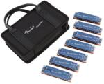Fender 990702149 - Midnight Blues Harmonica, Pack of 7, with Case - FEN640