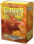  Dragon Shield Matte Art Sleeves - Clear Red 64x89mm - Piros (100db/csomag)