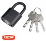 Extol Premium 8857415 biztonsági lakat (acél), 50 mm, 4 db kulcs (8857415)