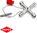 KNIPEX 00 11 03 kapcsolószekrény kulcs (használatos szekrényekhez és elzáró rendszerekhez) (00 11 03)