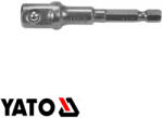TOYA YT-04627 dugókulcs adapter 1/4" hex >>> 1/2" négyzet , CrV (L=70mm) (YT-04627)