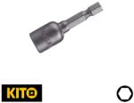 Fortum Kito 4741610 behajtó bit hatlapfejű csavarhoz - 10mm (1/4", mágneses) (4741610)