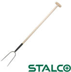 Stalco S-47492 szénavilla, kétágú (T-fogantyú, fa nyél) (S-47492)