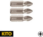 Fortum Kito 4741209 PH2x25 mm behajtóhegy, S2 acél (1/4") 3 db-os (4741209)