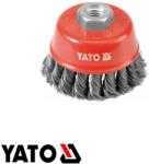 TOYA YT-4767 fazékkefe, M14 60 mm sodrott acél (YT-4767)