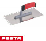 FESTA 31144 glettvas 280x130 mm - fogazott 10x10 mm (inox, gumírozott nyél) (31144)