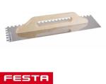 FESTA 31071 glettvas 500x130 mm - fogazott 10x10 mm (inox) (31071)