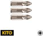 Fortum Kito 4741309 PZ2x25 mm behajtóhegy (1/4") 3 db-os (4741309)