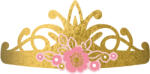 Amscan Coroane de aur - Princess / Lebede 8 buc