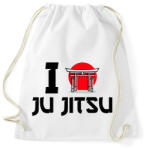 printfashion I love Ju Jitsu - Sportzsák, Tornazsák - Fehér (9447273)
