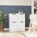 vidaXL Servante, 2 buc. , alb, 30x30x70 cm, lemn compozit (811170) Comoda