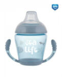 Canpol babies Canpol Cseppmentes itatópohár puha ivócsőrrel 230 ml (9h+) - Szürke