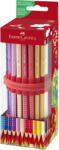 Faber-Castell Rollup 18 creioane colorate grip + ascutitoare sleeve Faber-Castell FC201541 (FC201541)