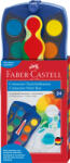 Faber-Castell Acuarele Connector Faber-Castell FC125020, 24 culori, Exterior albastru (FC125020)