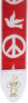 D'ANDREA ACE 6 RED - D'Andrea Vintage Reissue Strap - Red Peace Dove - J383J