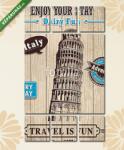  Többrészes Vászonkép, Premium Kollekció: A Pisa olaszországi tornya (135x80 cm, W01)
