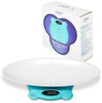 Vitammy Cantar electronic Vitammy Babycinno 4 in 1, Nou-nascuti/Bebelusi/Copii/Adulti, Tava detasabila, Ecran LCD, Greutate maxima 120 kg (Alb/Albastru) (Vitammybabycinnoturcoaz) Cantar baie