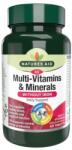 Natures Aid Multivitamin & Minerals tabletta - Vas nélkül 60 db